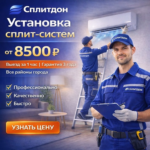 Процесс установки сплит-системы